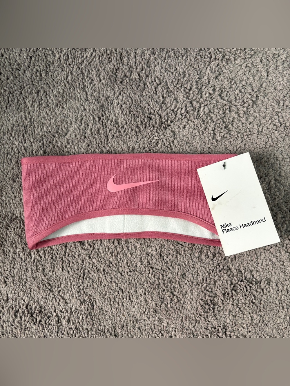 Nike Pink Fleece Headband